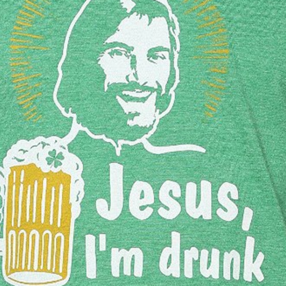 Solid Threads Jesus, Im Drunk t shirt